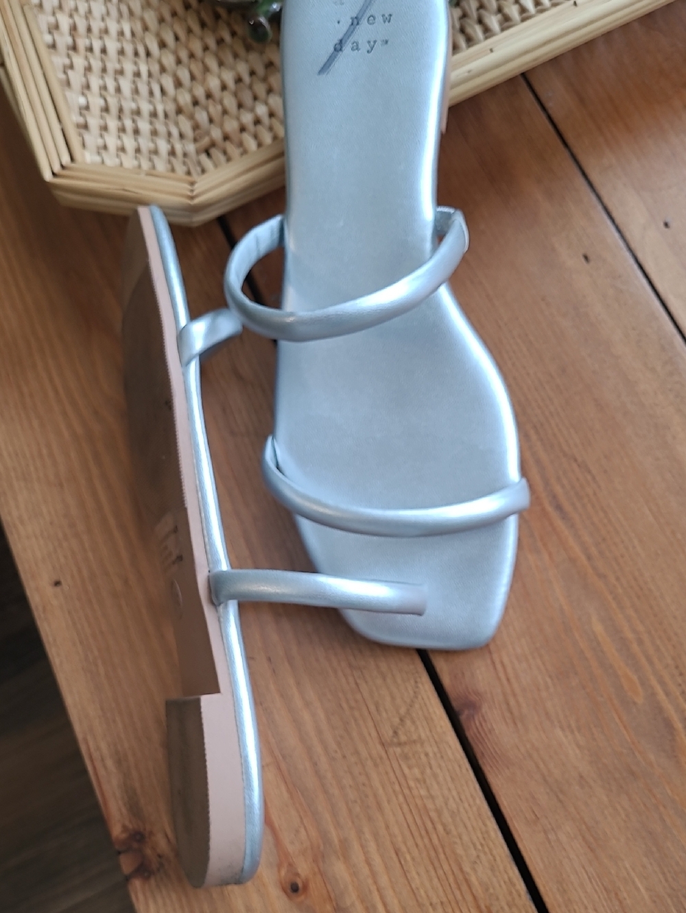 A New Day Silver Sandals - Picture 4 of 4